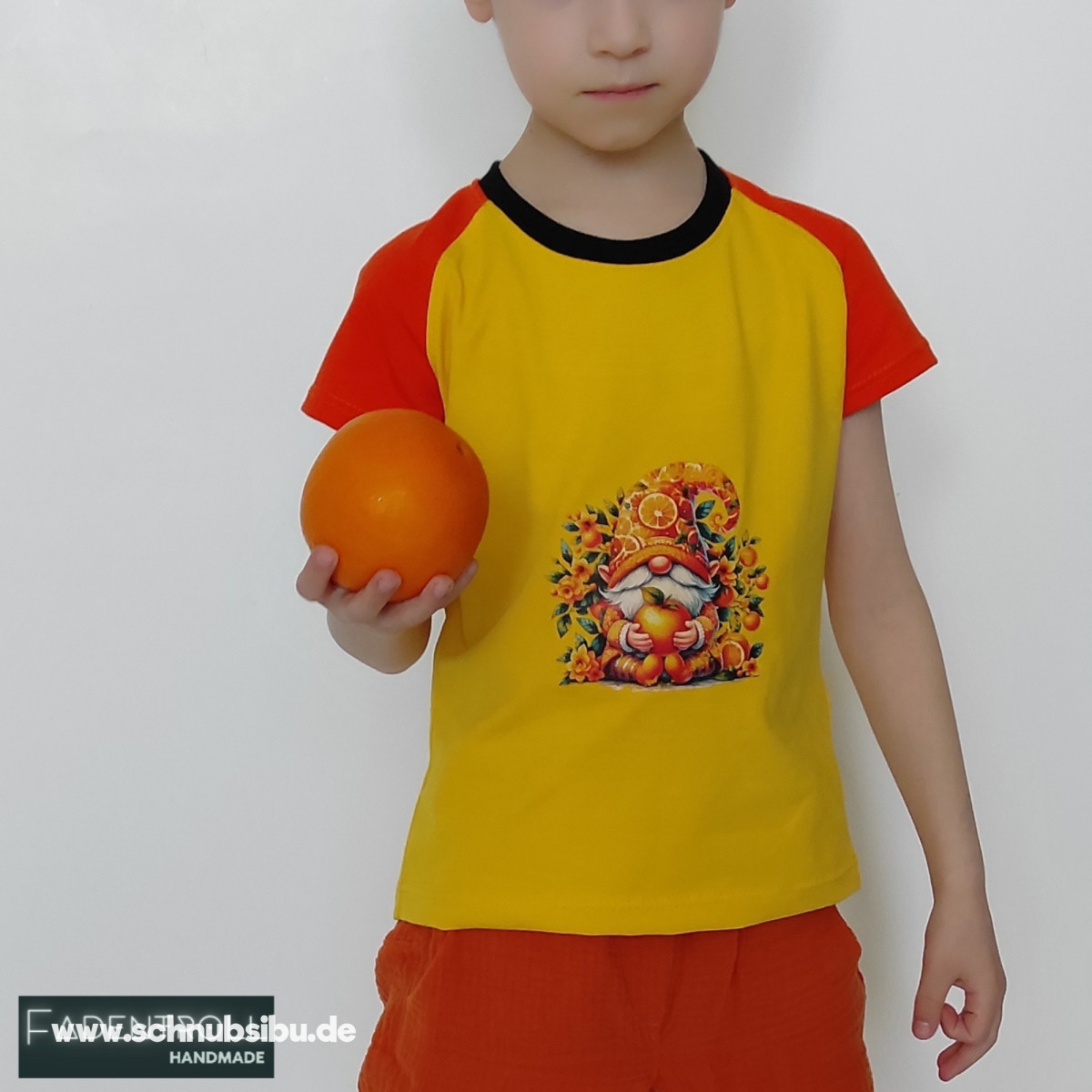 Bügelbild Wichtelkollektion - Summer Vibes orange